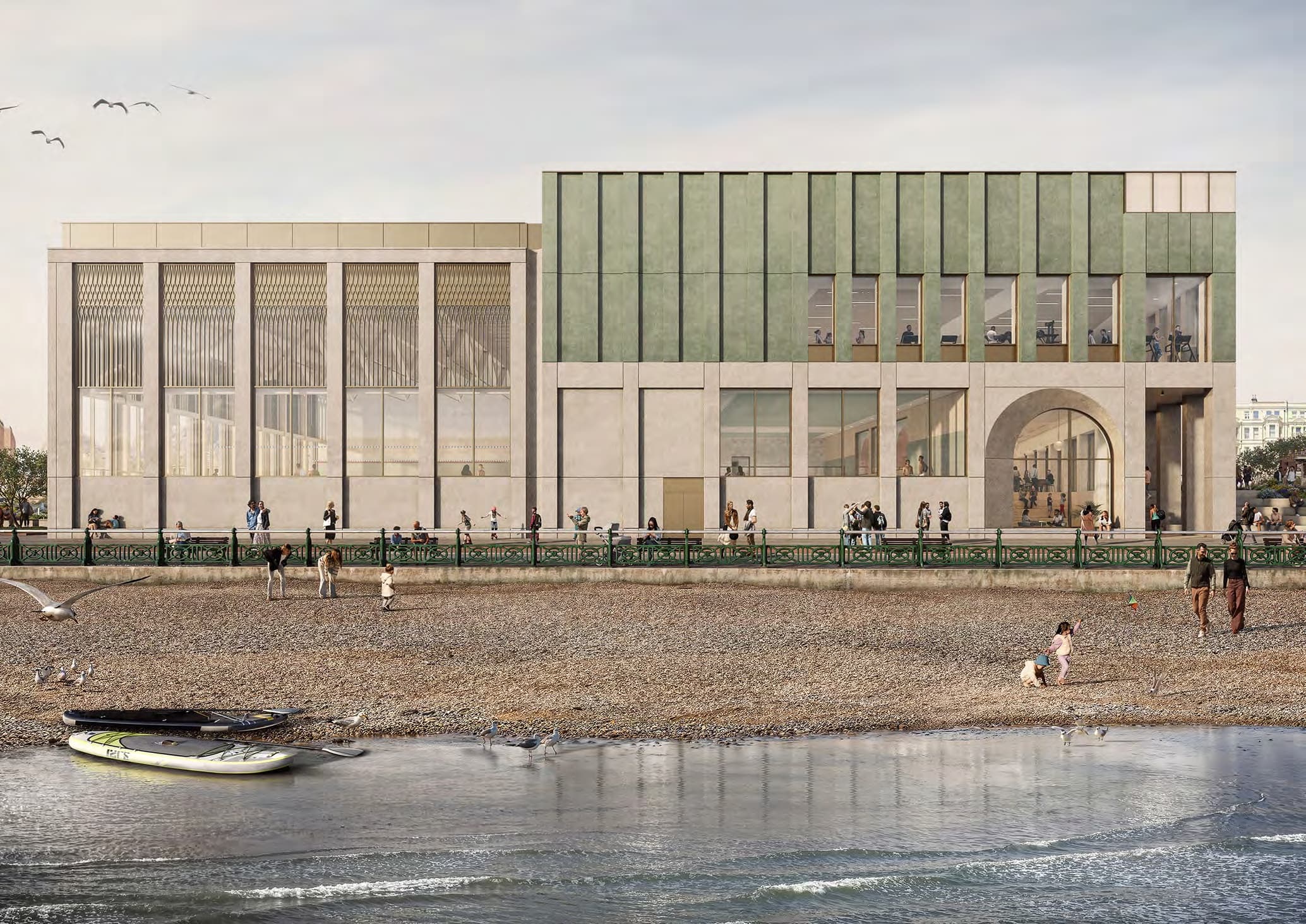 Artist impression of the proposed King Alfred leisure centre