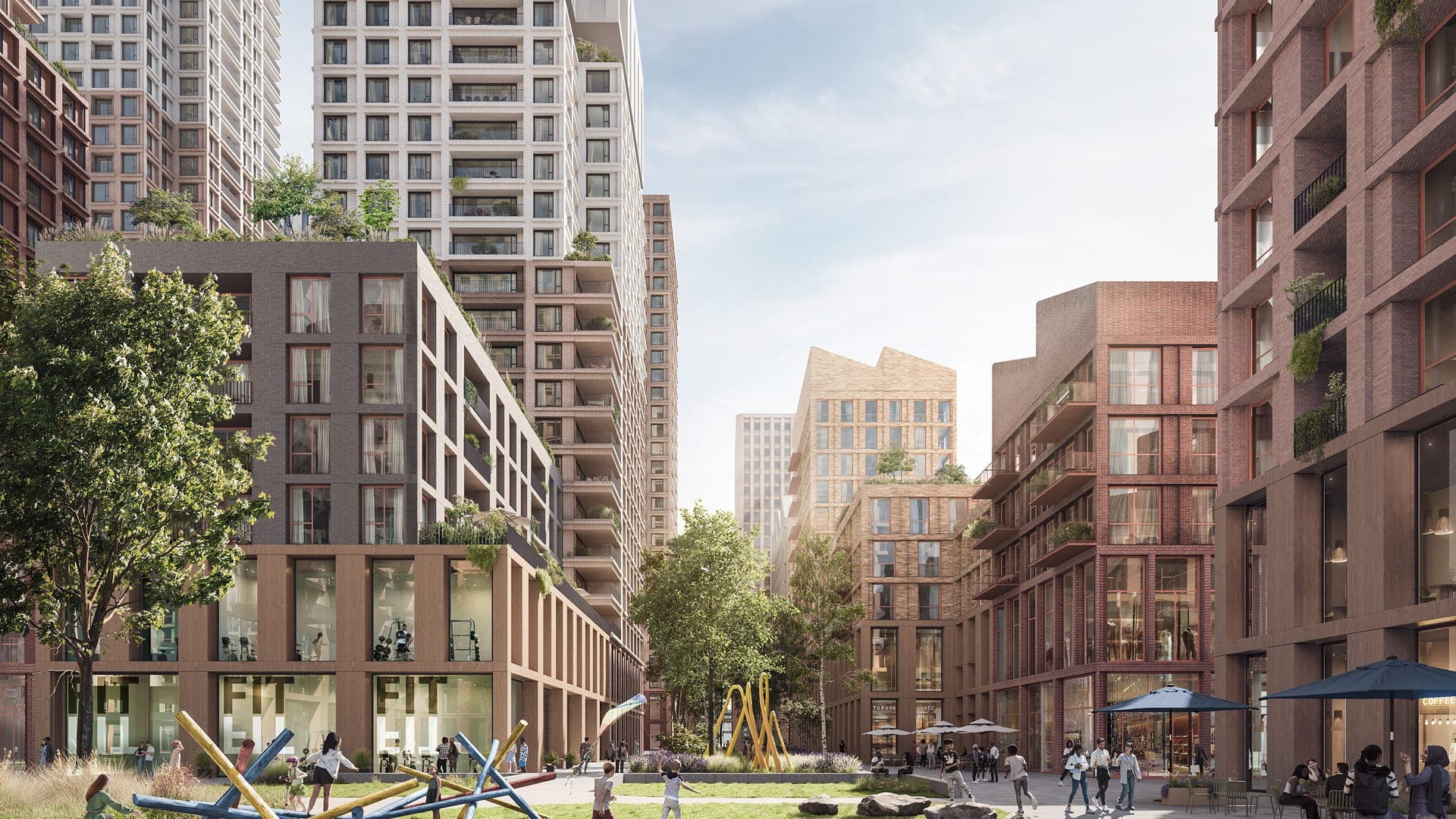 Illustrative mixed-use neighbourhood shown in The Croydon Project vision