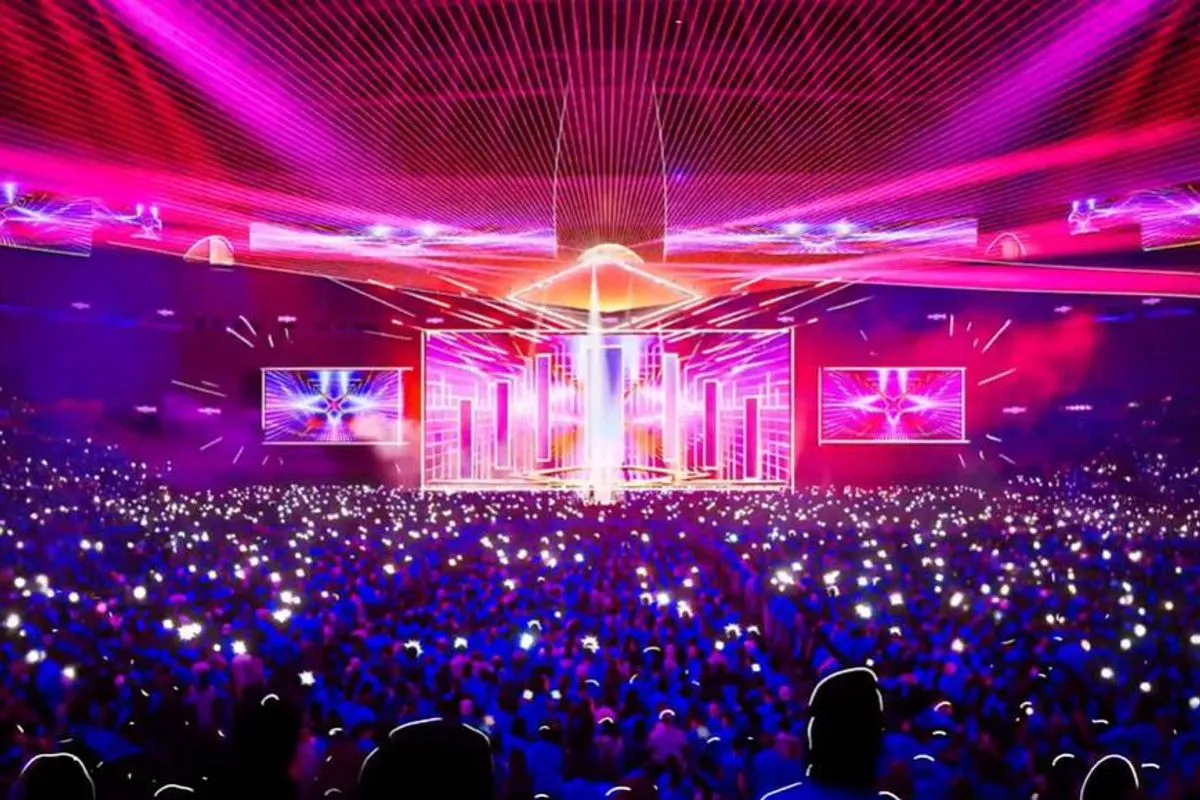 Visualisation of The Powerhouse Stadium within the Sports Quarter