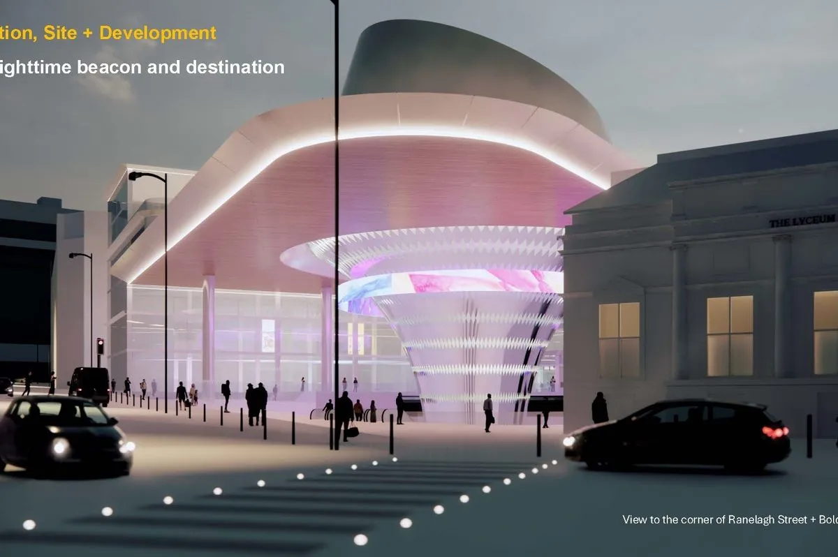 Artist's impression of the proposed Liverpool Central Station redevelopment