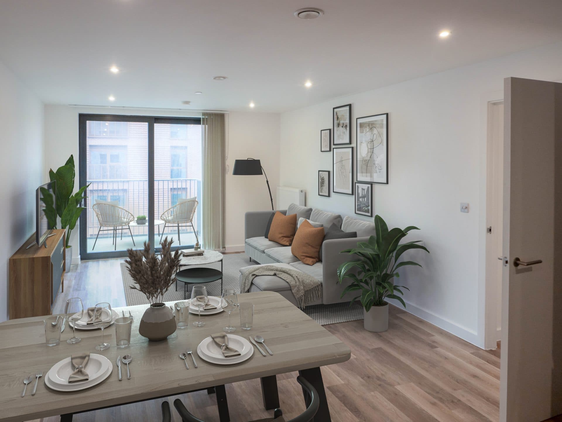 Completed home interior at Perry Barr Village in Birmingham