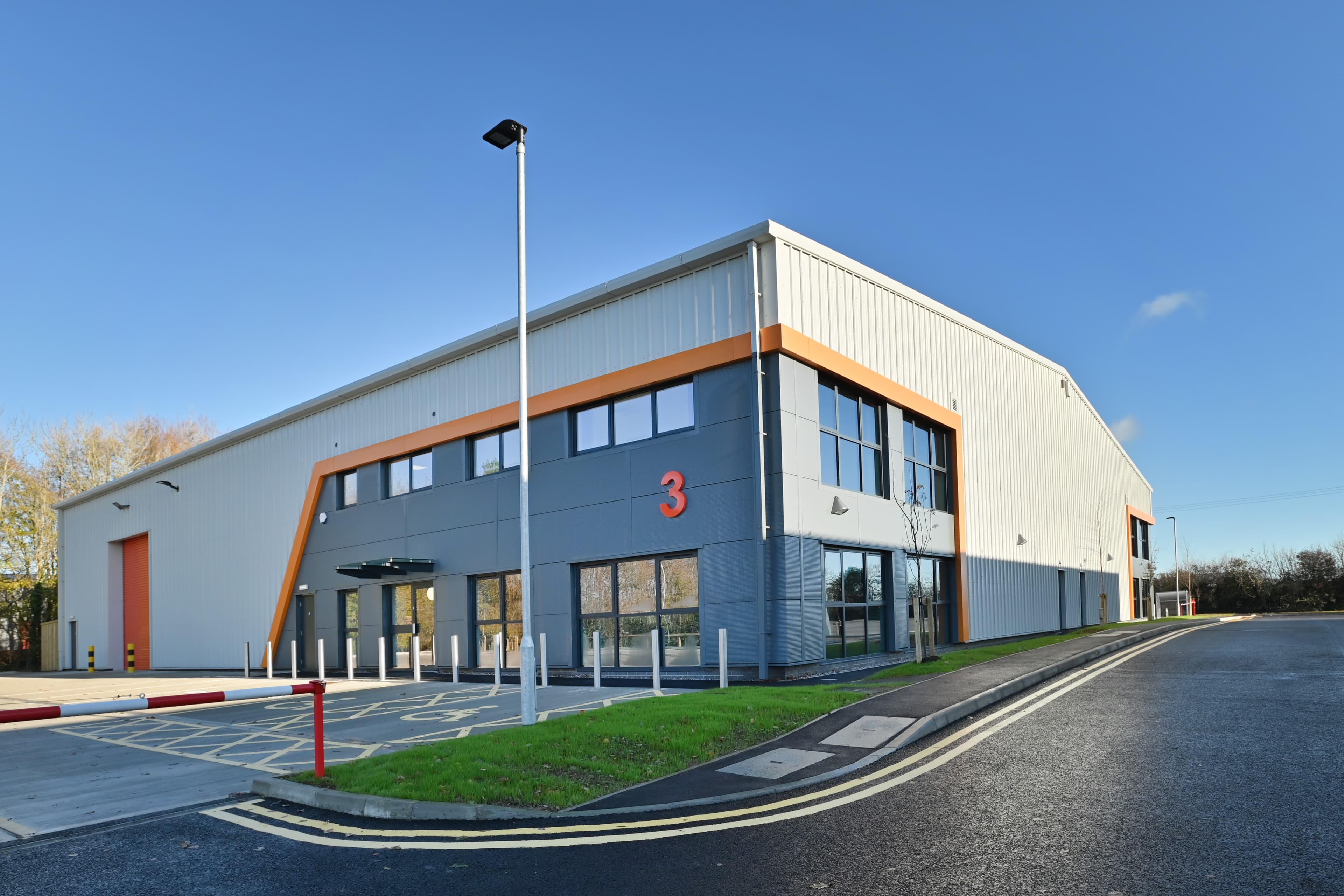 The completed Beaumont Way employment units at the Langage tax site