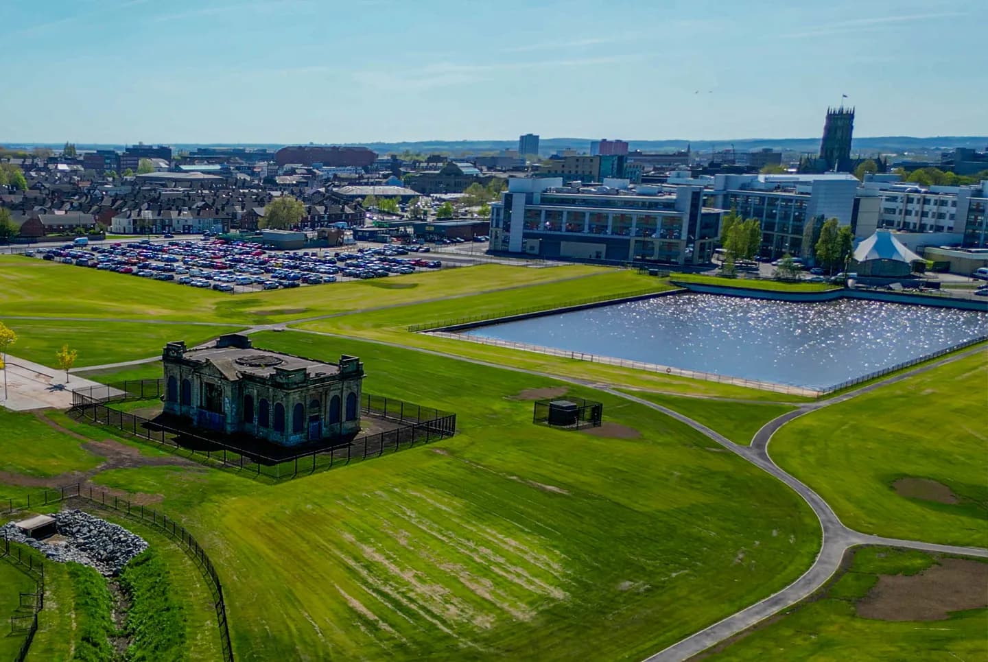 Completed remediation works at Doncaster Waterfront East