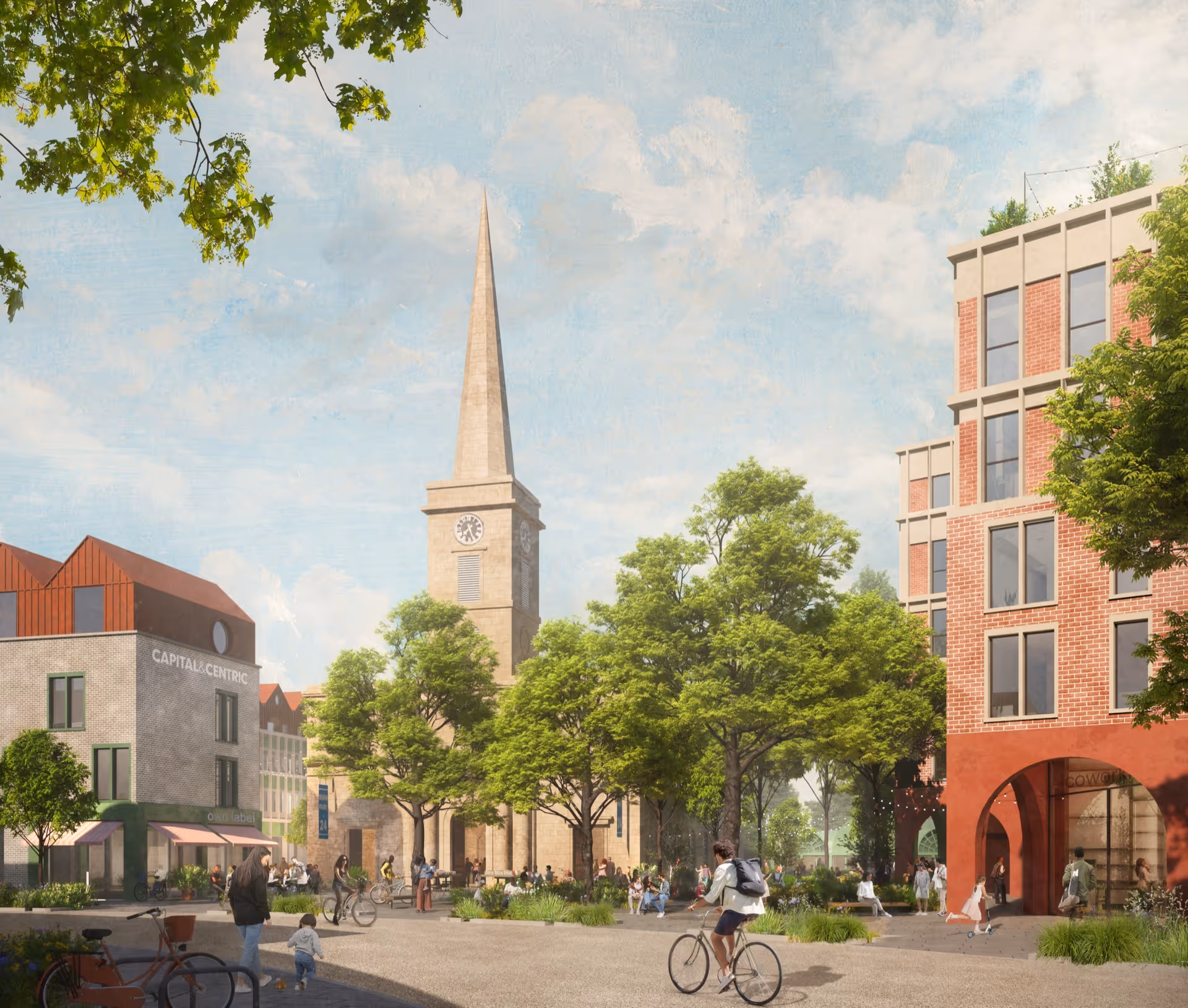 CGI view of the proposed St George's neighbourhood in Wolverhampton