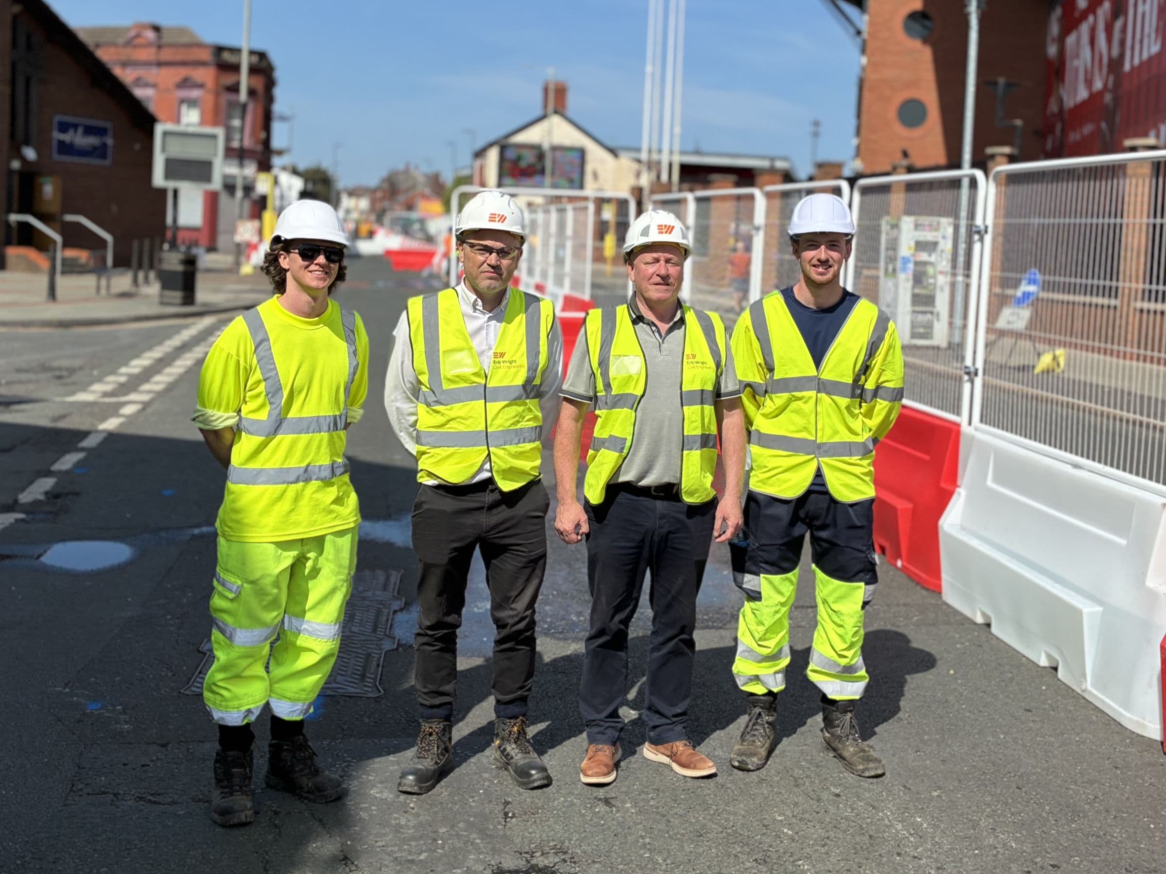 Construction work on Walton Breck Road improvement scheme