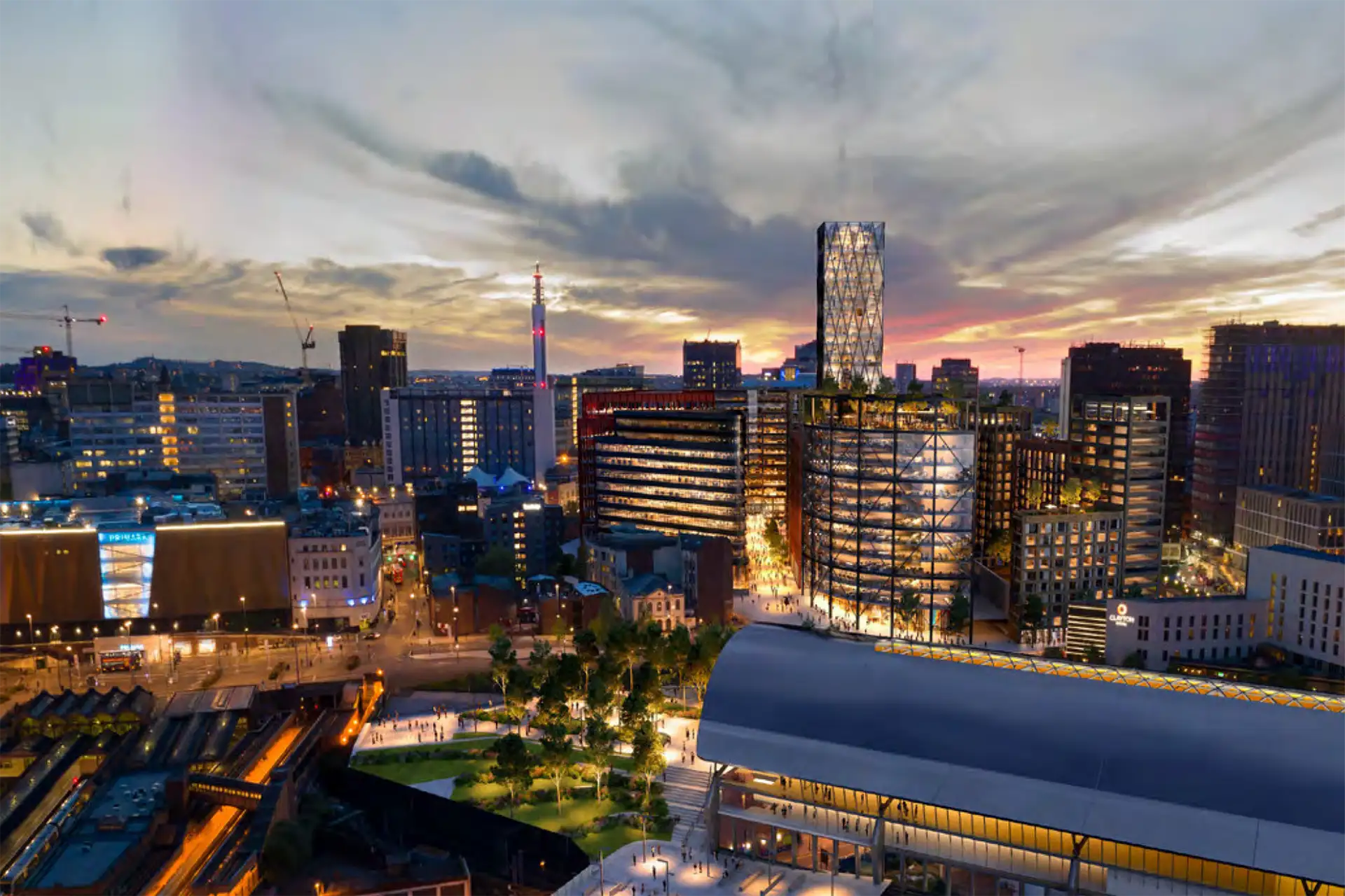 CGI visualisation of the proposed Martineau Place redevelopment in Birmingham