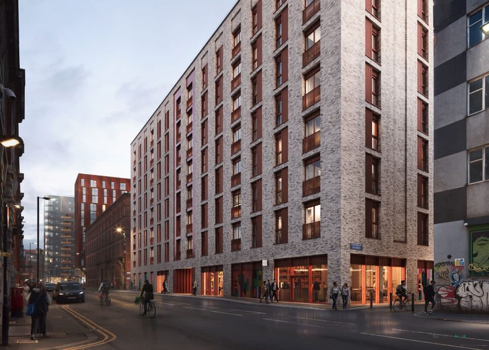 CGI of the proposed Postal Street housing development in Manchester