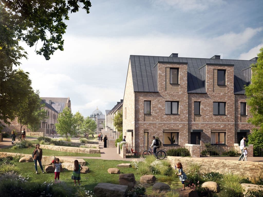 CGI view of the proposed Bradford City Village neighbourhood