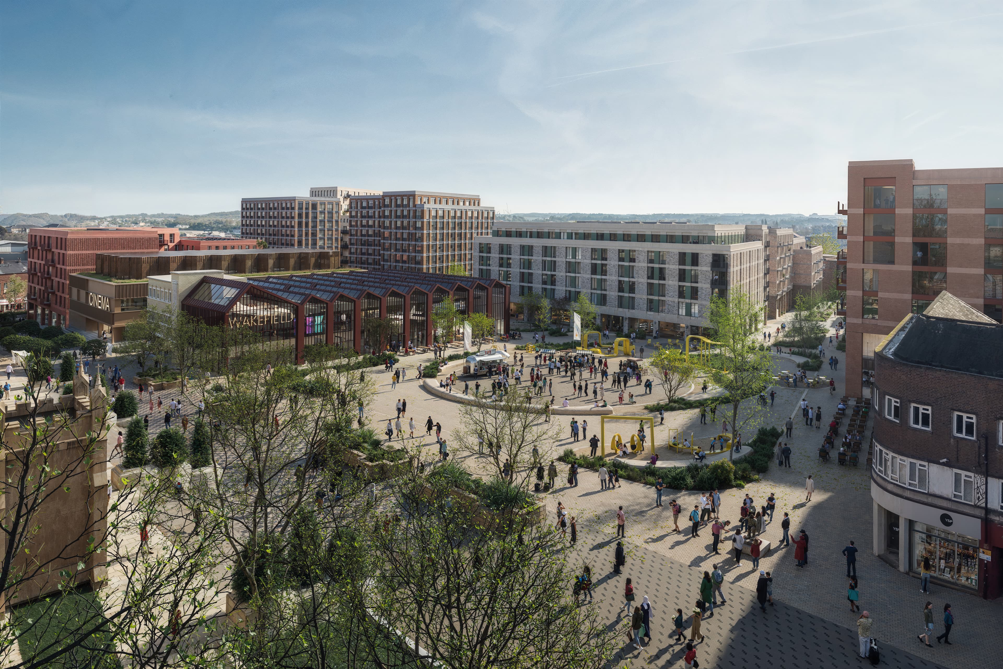 CGI concept of the proposed Cathedral Square public realm