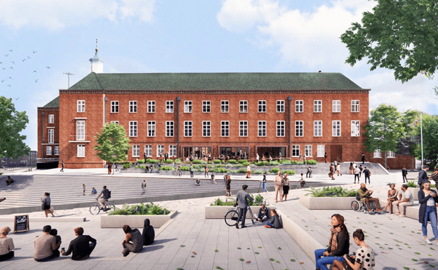 Visualisation of the Town Hall Quarter regeneration project