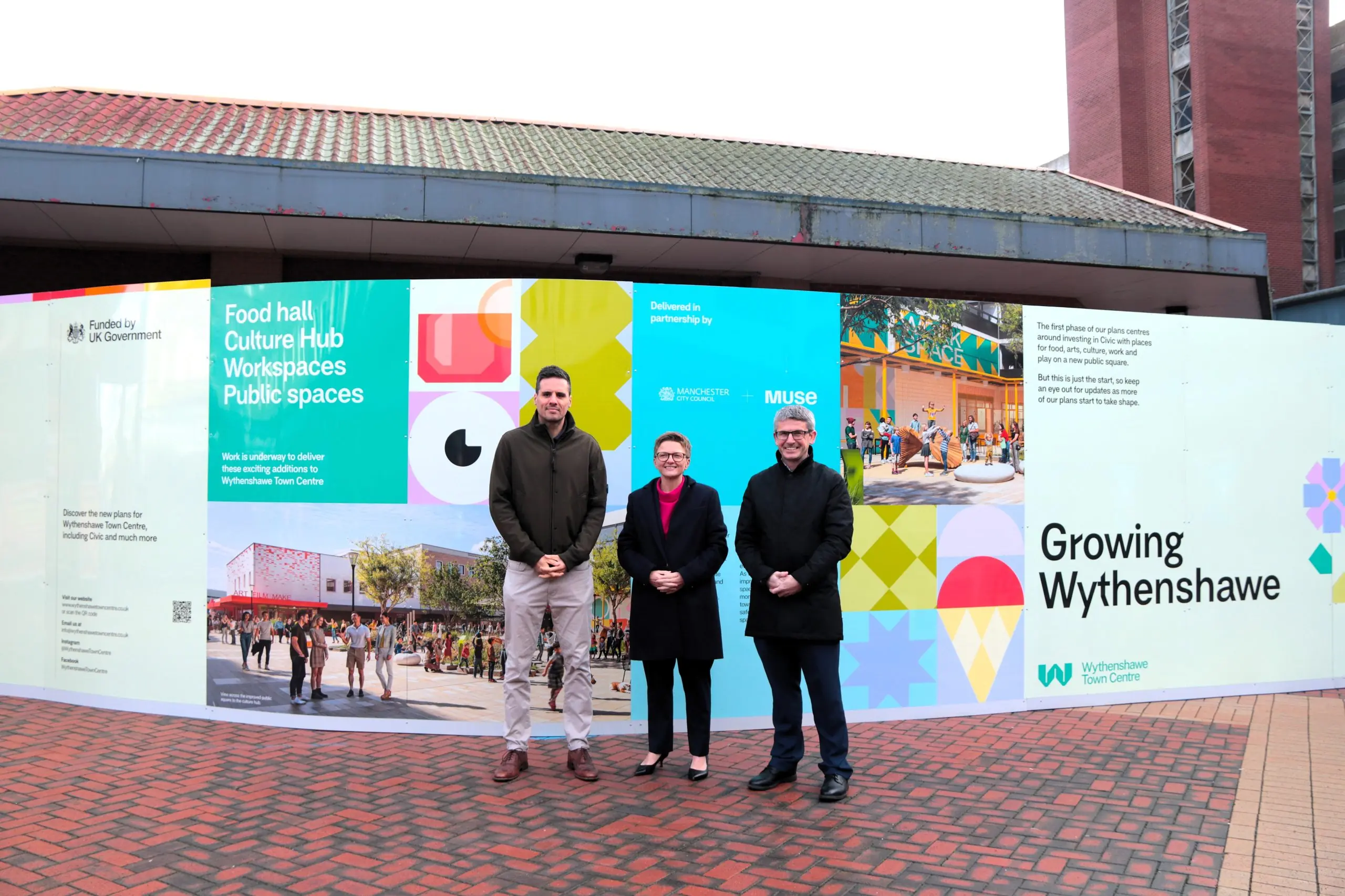 Construction progress at the Wythenshawe Civic site