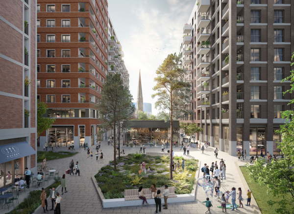 Coventry City Centre South regeneration CGI