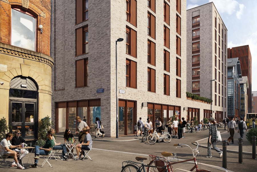 CGI of the proposed Postal Street housing development in Manchester